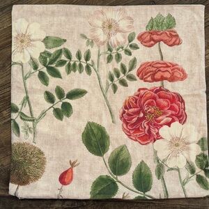 Pottery Barn Serafina Floral Cotton Square Pillow Cover